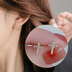 New Fashion Stainless Steel Cross Earrings Product Temperament All Match Birthday Anniversary Earrings Small Gift | Orazek UK Ltd