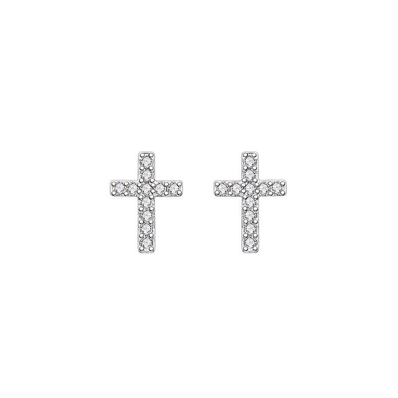 New Fashion Stainless Steel Cross Earrings Product Temperament All Match Birthday Anniversary Earrings Small Gift | Orazek UK Ltd