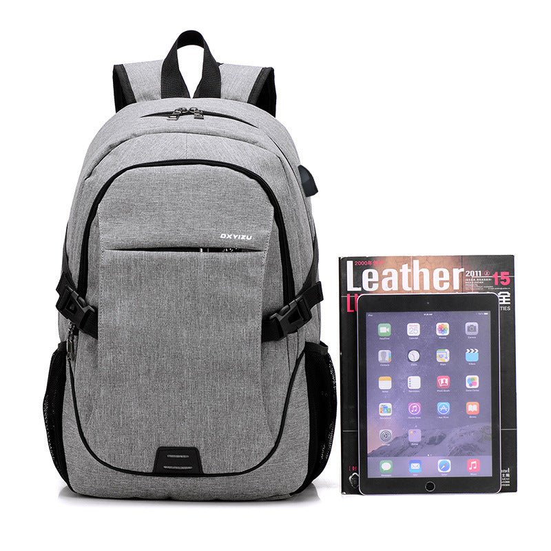 New fashion trend men's backpack, leisure business travel, computer backpack, junior high school schoolbag | Orazek UK Ltd