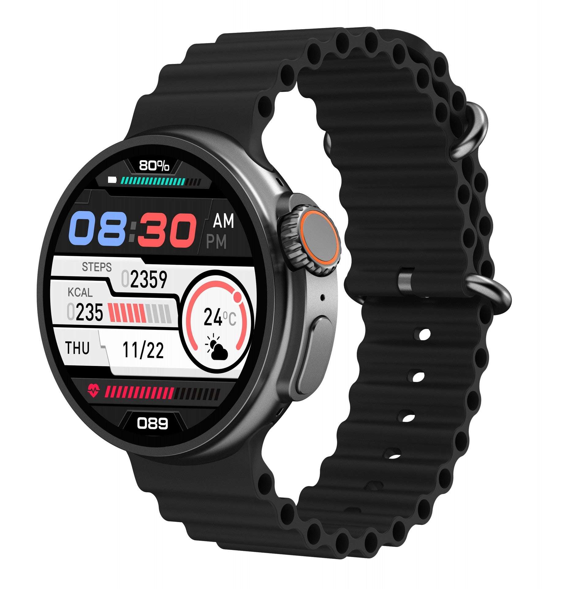 New K9 Smart Watch 1.39 Round Screen Encoder True Screw Clip Wireless Charging NFC Offline And Payment Function | Orazek UK Ltd