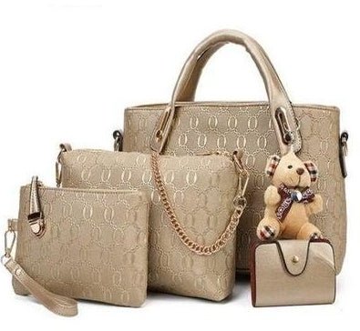 new Korean fashion handbags embossed four piece ladies bag shoulder diagonal handbag | Orazek UK Ltd