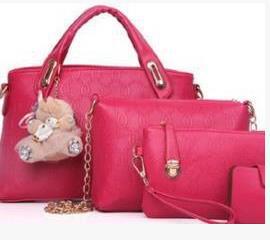 new Korean fashion handbags embossed four piece ladies bag shoulder diagonal handbag | Orazek UK Ltd