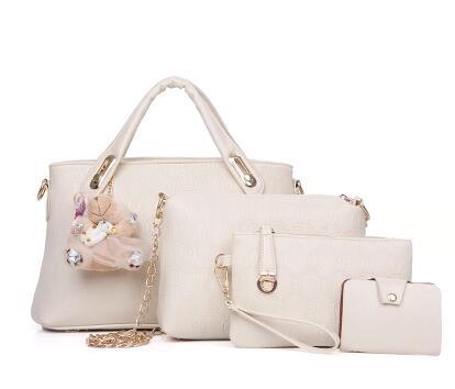 new Korean fashion handbags embossed four piece ladies bag shoulder diagonal handbag | Orazek UK Ltd