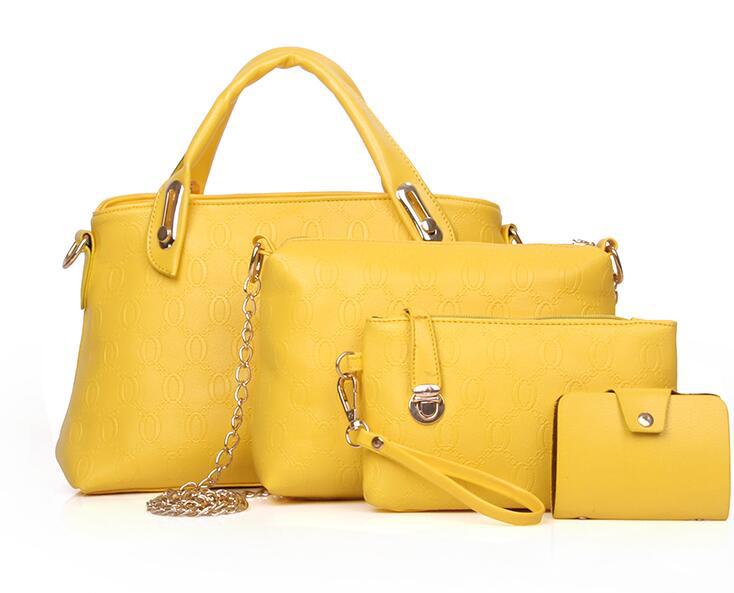new Korean fashion handbags embossed four piece ladies bag shoulder diagonal handbag | Orazek UK Ltd