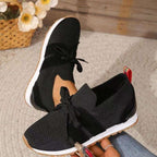 New Lace Up Mesh Flats Breathable Casual Breathable Walking Wedges Shoes For Women | Orazek UK Ltd