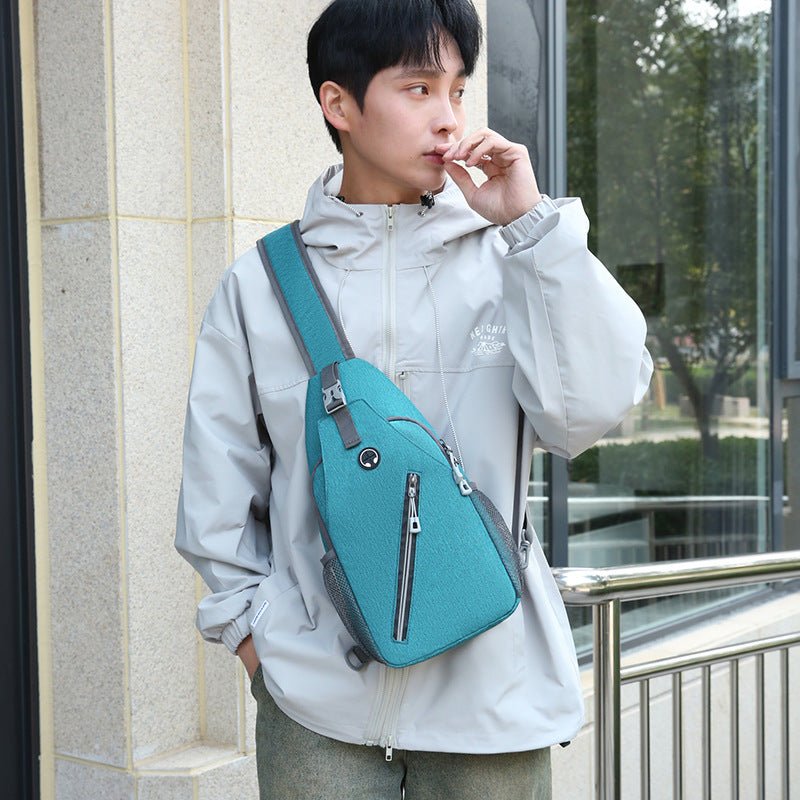 New Multifunctional Men's Shoulder Crossbody Bag Male Hard-Wearing Canvas Shoulder Messenger Bags Chest Bag | Orazek UK Ltd