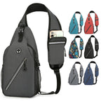 New Multifunctional Men's Shoulder Crossbody Bag Male Hard-Wearing Canvas Shoulder Messenger Bags Chest Bag | Orazek UK Ltd