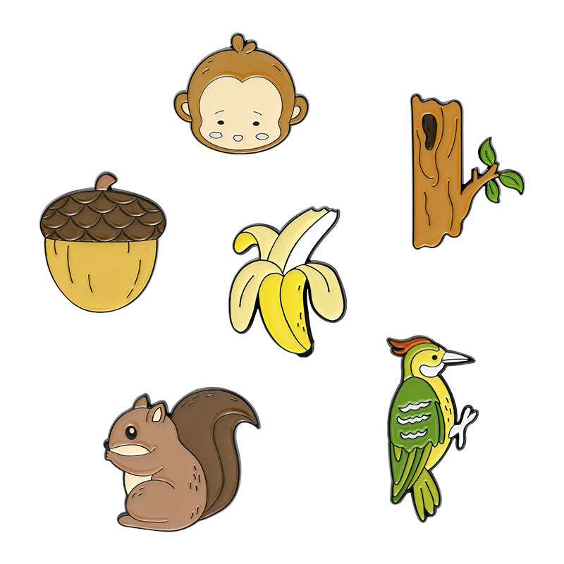 New Product Cartoon Cute Monkey Alloy Paint Brooch | Orazek UK Ltd