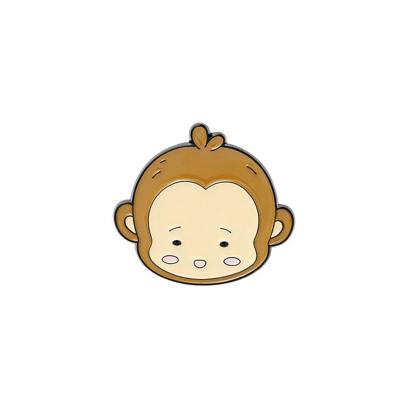 New Product Cartoon Cute Monkey Alloy Paint Brooch Orazek UK Ltd