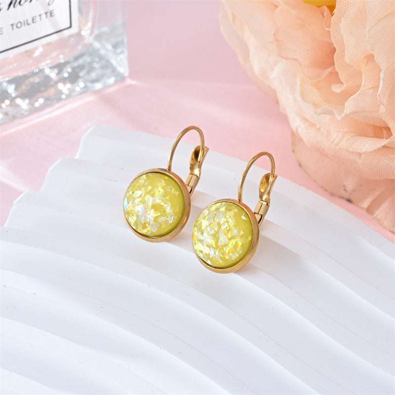New Sequin Rhinestone Earrings Fashion Stainless Steel Jewelry For Women | Orazek UK Ltd
