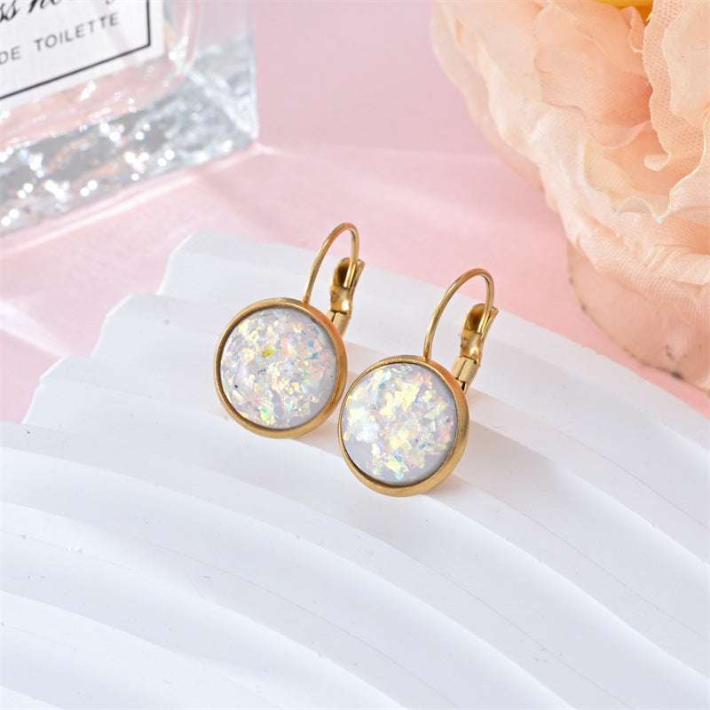 New Sequin Rhinestone Earrings Fashion Stainless Steel Jewelry For Women | Orazek UK Ltd
