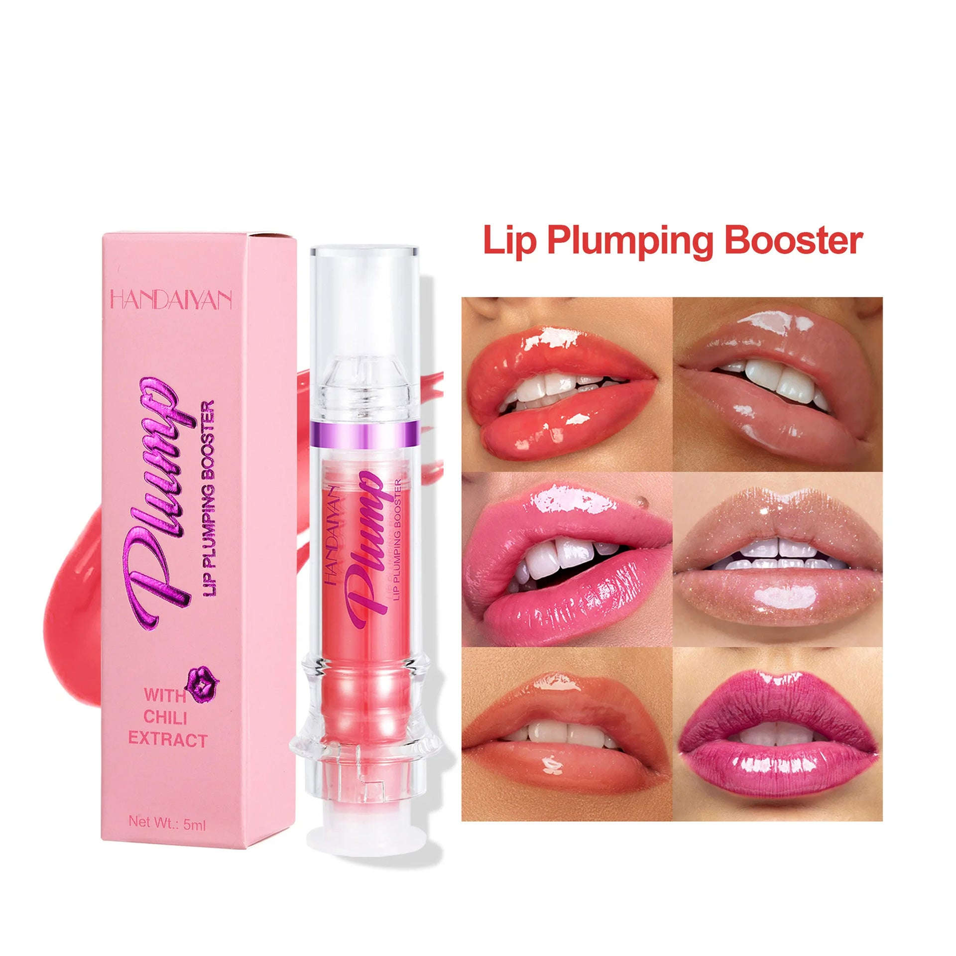 New Tube Lip Rich Lip Color Slightly Spicy Lip Honey Lip Glass Mirror Face Lip Mirror Liquid Lipstick | Orazek UK Ltd