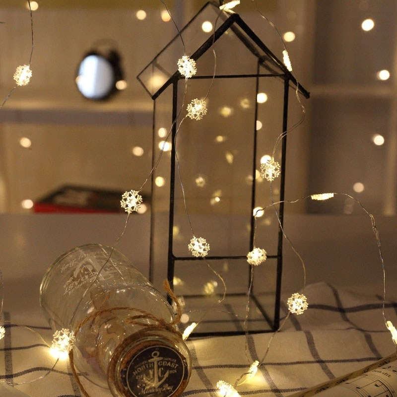 Newsoo copper line star lights LED lights flashing lights string lights star girl heart room dormitory layout decoration | Orazek UK Ltd