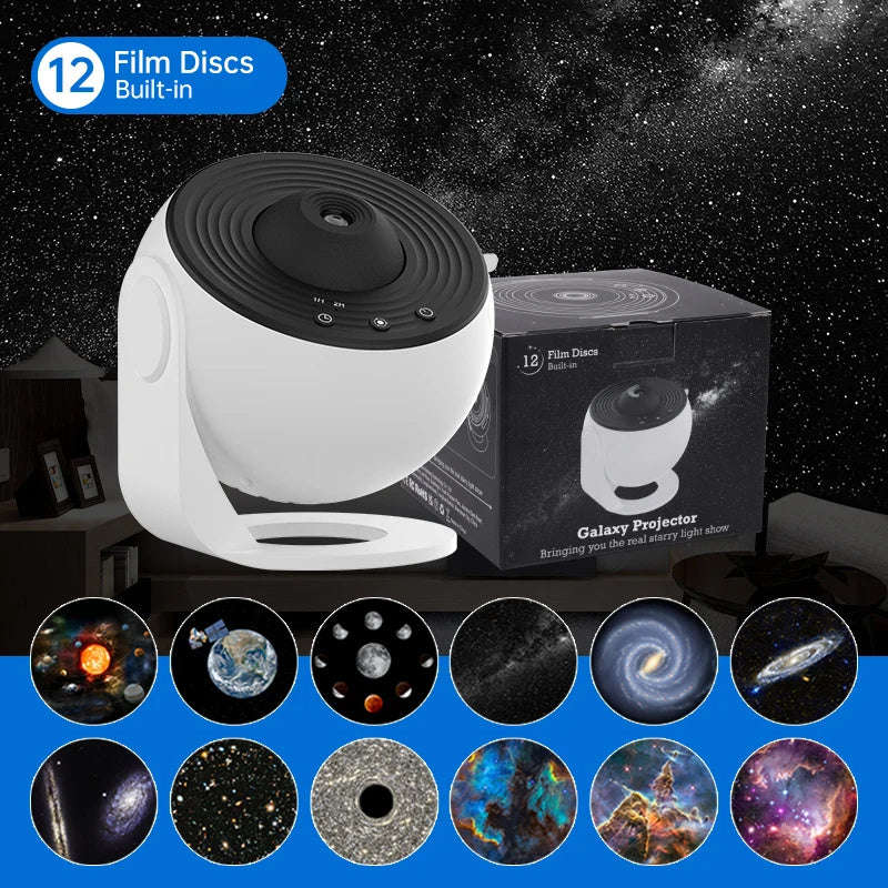 Night Light Galaxy Projector Starry Sky Projector 360 Rotate Planetarium Lamp For Kids Bedroom Valentines Day Gift Wedding Deco | Orazek UK Ltd