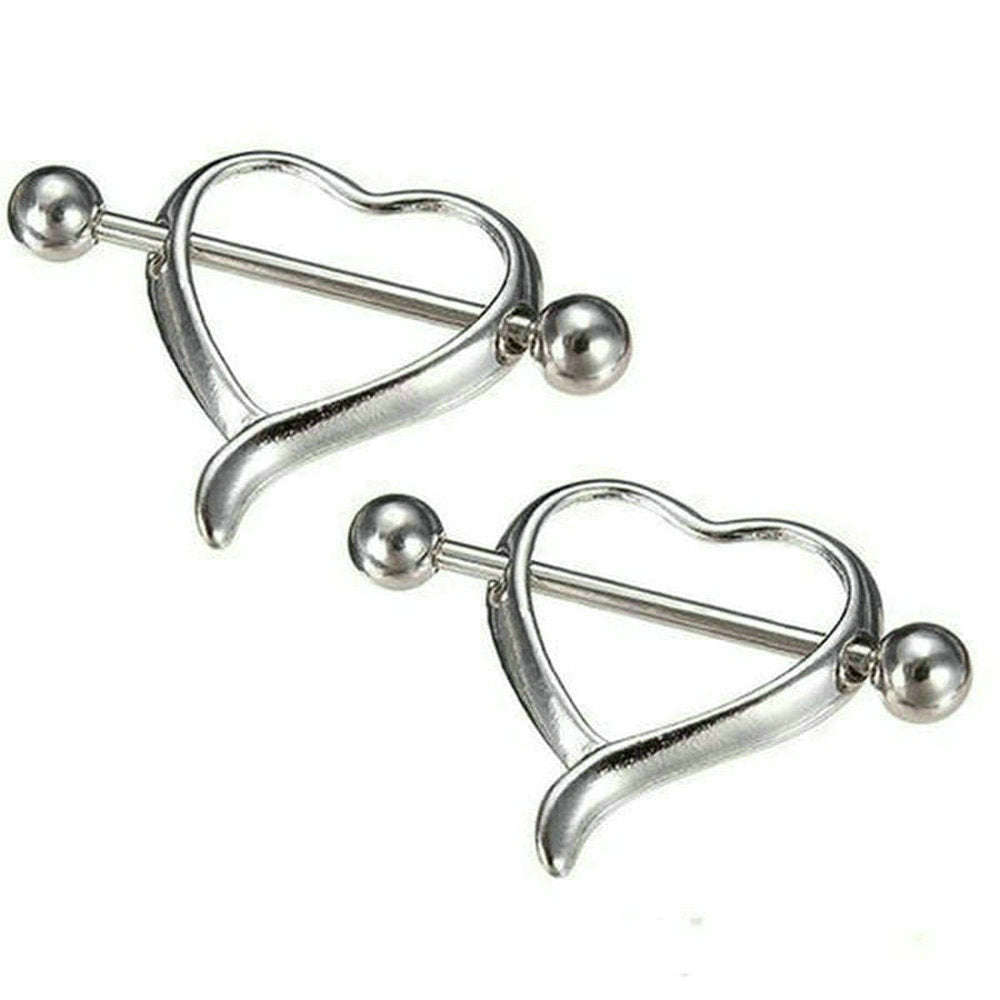 Nipple Nail Stainless Steel Love Breast Ring Body Puncture | Orazek UK Ltd