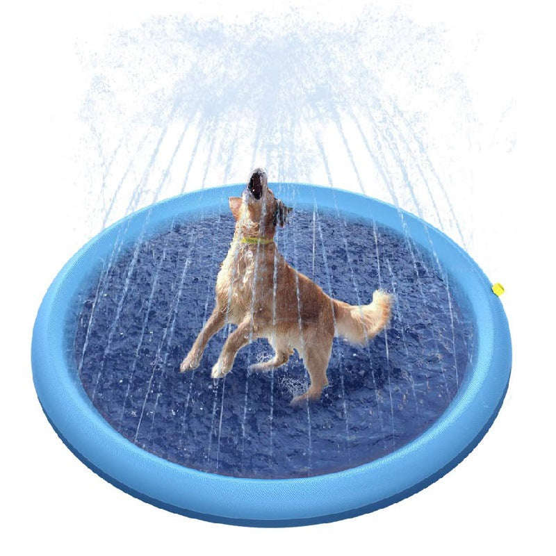 Non-Slip Splash Pad For Kids And Pet Dog Pool Summer Outdoor Water Toys Fun Backyard Fountain Play Mat | Orazek UK Ltd
