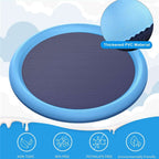 Non-Slip Splash Pad For Kids And Pet Dog Pool Summer Outdoor Water Toys Fun Backyard Fountain Play Mat | Orazek UK Ltd