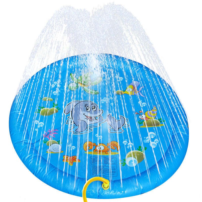Non-Slip Splash Pad For Kids And Pet Dog Pool Summer Outdoor Water Toys Fun Backyard Fountain Play Mat | Orazek UK Ltd