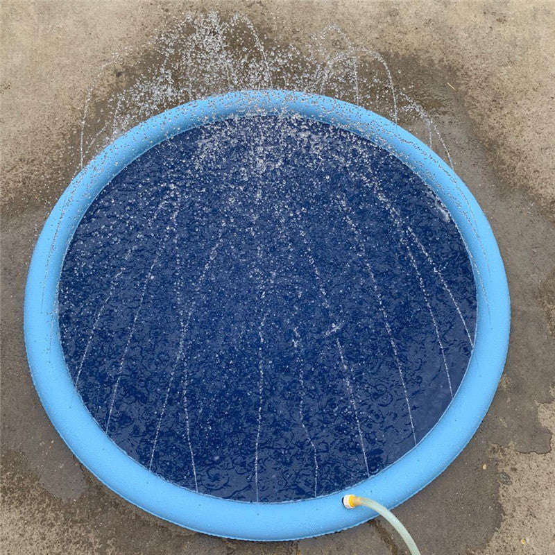 Non-Slip Splash Pad For Kids And Pet Dog Pool Summer Outdoor Water Toys Fun Backyard Fountain Play Mat | Orazek UK Ltd