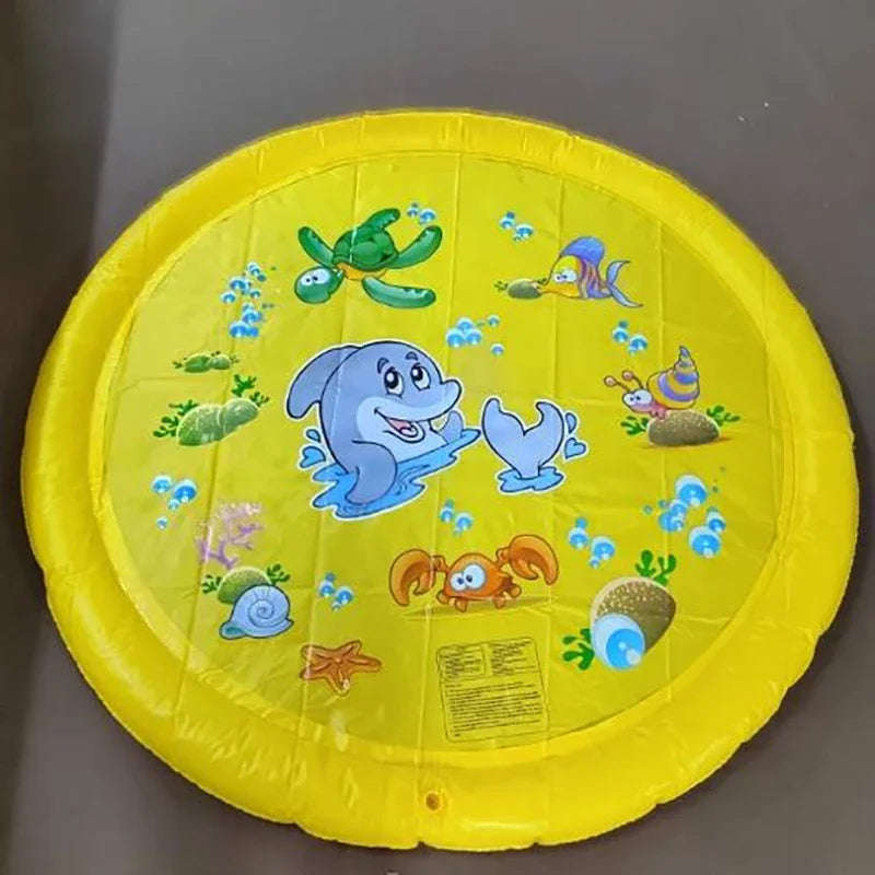 Non-Slip Splash Pad For Kids And Pet Dog Pool Summer Outdoor Water Toys Fun Backyard Fountain Play Mat | Orazek UK Ltd