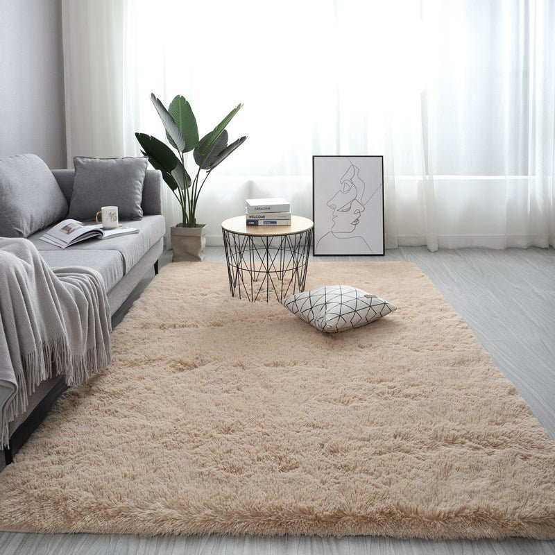 Nordic Fluffy Carpet Rugs For Bedroomliving Room Rectangle Large Size Plush Anti-slip Soft Carpet White Red 13 Colors | Orazek UK Ltd