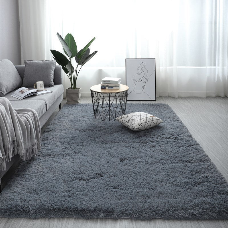Nordic Fluffy Carpet Rugs For Bedroomliving Room Rectangle Large Size Plush Anti-slip Soft Carpet White Red 13 Colors | Orazek UK Ltd