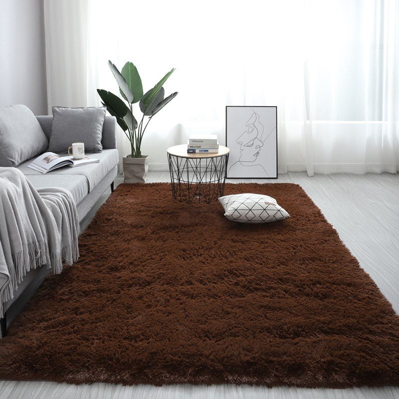 Nordic Fluffy Carpet Rugs For Bedroomliving Room Rectangle Large Size Plush Anti-slip Soft Carpet White Red 13 Colors | Orazek UK Ltd