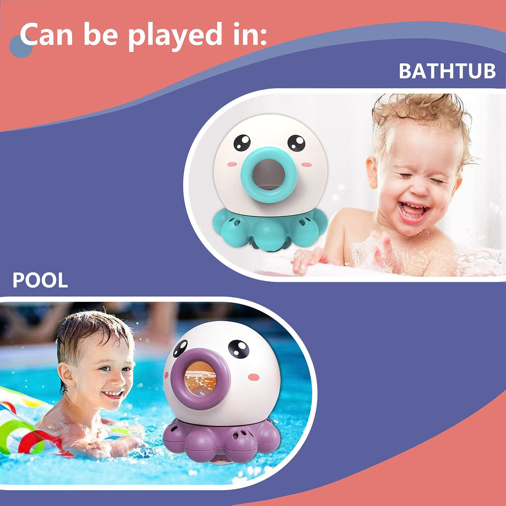 Octopus Fountain Bath Toy Water Jet Rotating Shower Bathroom Toy Summer Water Toys Sprinkler Beach Toys Kids Water Toys | Orazek UK Ltd