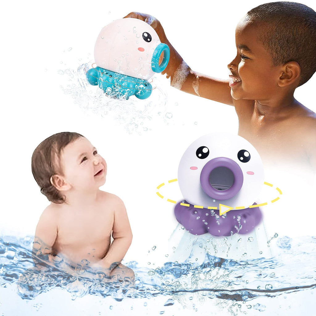 Octopus Fountain Bath Toy Water Jet Rotating Shower Bathroom Toy Summer Water Toys Sprinkler Beach Toys Kids Water Toys | Orazek UK Ltd