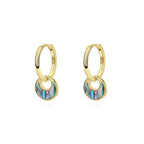 Orazek 925 Sterling Silver Vintage Abalone Shell Earring | Orazek UK Ltd
