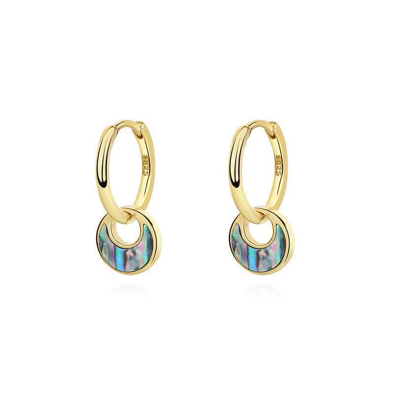 Orazek 925 Sterling Silver Vintage Abalone Shell Earring Orazek UK Ltd