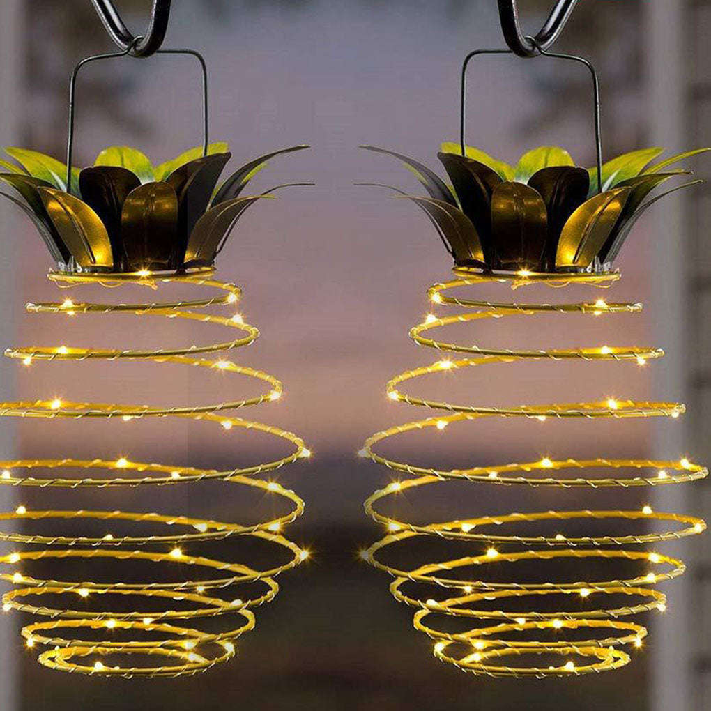 Outdoor Waterproof Garden Pineapple Solar Lights Path Lights Hanging Fairy Lights Solar Led Warm Fairy String Decor | Orazek UK Ltd