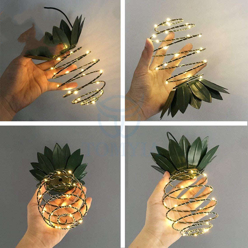 Outdoor Waterproof Garden Pineapple Solar Lights Path Lights Hanging Fairy Lights Solar Led Warm Fairy String Decor | Orazek UK Ltd