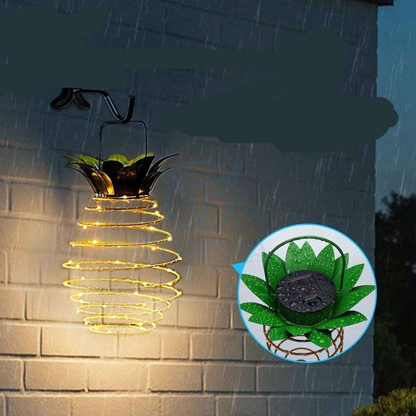 Outdoor Waterproof Garden Pineapple Solar Lights Path Lights Hanging Fairy Lights Solar Led Warm Fairy String Decor | Orazek UK Ltd