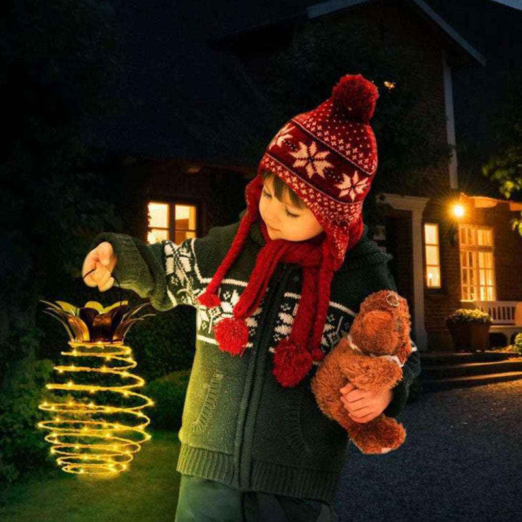 Outdoor Waterproof Garden Pineapple Solar Lights Path Lights Hanging Fairy Lights Solar Led Warm Fairy String Decor | Orazek UK Ltd