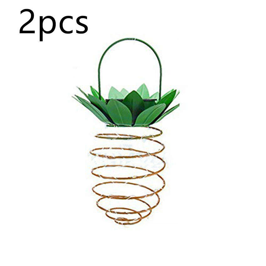Outdoor Waterproof Garden Pineapple Solar Lights Path Lights Hanging Fairy Lights Solar Led Warm Fairy String Decor Orazek UK Ltd