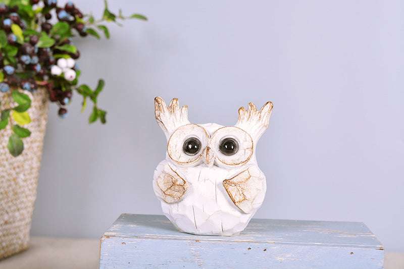 Owl Auspicious Animal Home Decoration Resin Crafts Home Decoration | Orazek UK Ltd