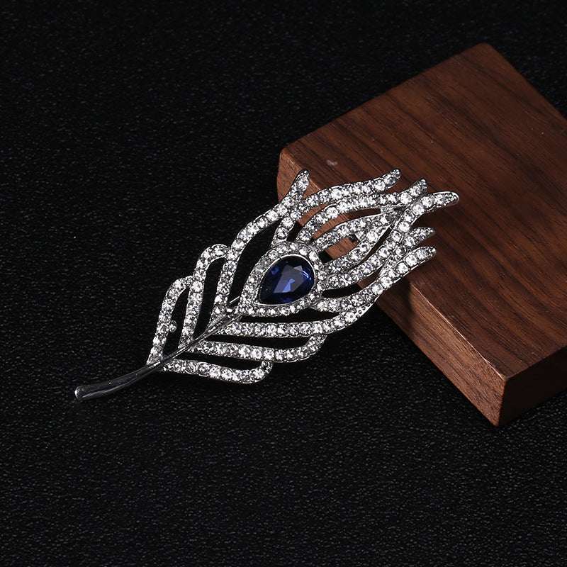 Pendant Feather Brooch Dual-purpose Pin Brooch | Orazek UK Ltd