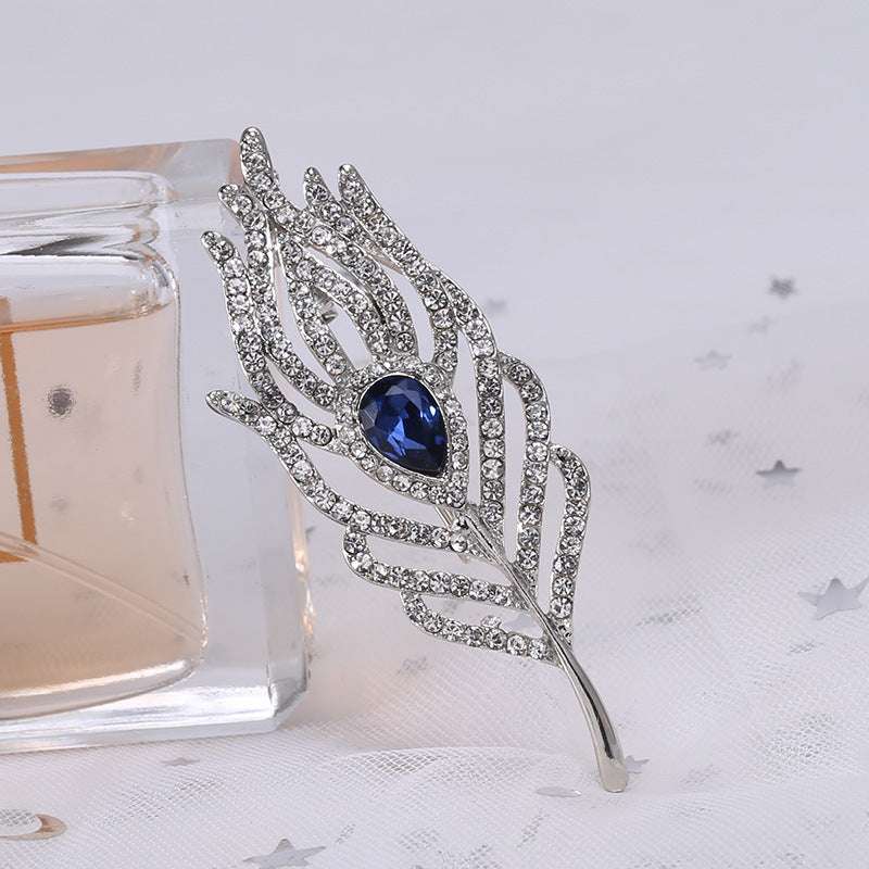 Pendant Feather Brooch Dual-purpose Pin Brooch | Orazek UK Ltd