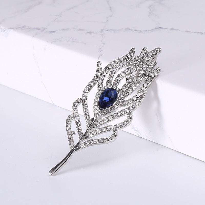 Pendant Feather Brooch Dual-purpose Pin Brooch | Orazek UK Ltd