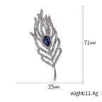 Pendant Feather Brooch Dual-purpose Pin Brooch | Orazek UK Ltd