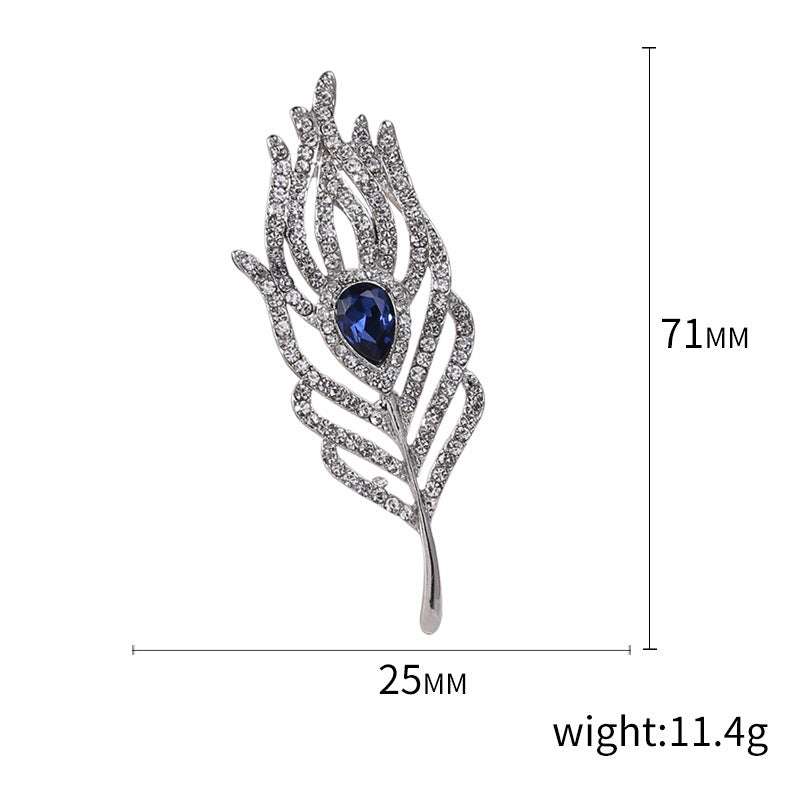 Pendant Feather Brooch Dual-purpose Pin Brooch | Orazek UK Ltd