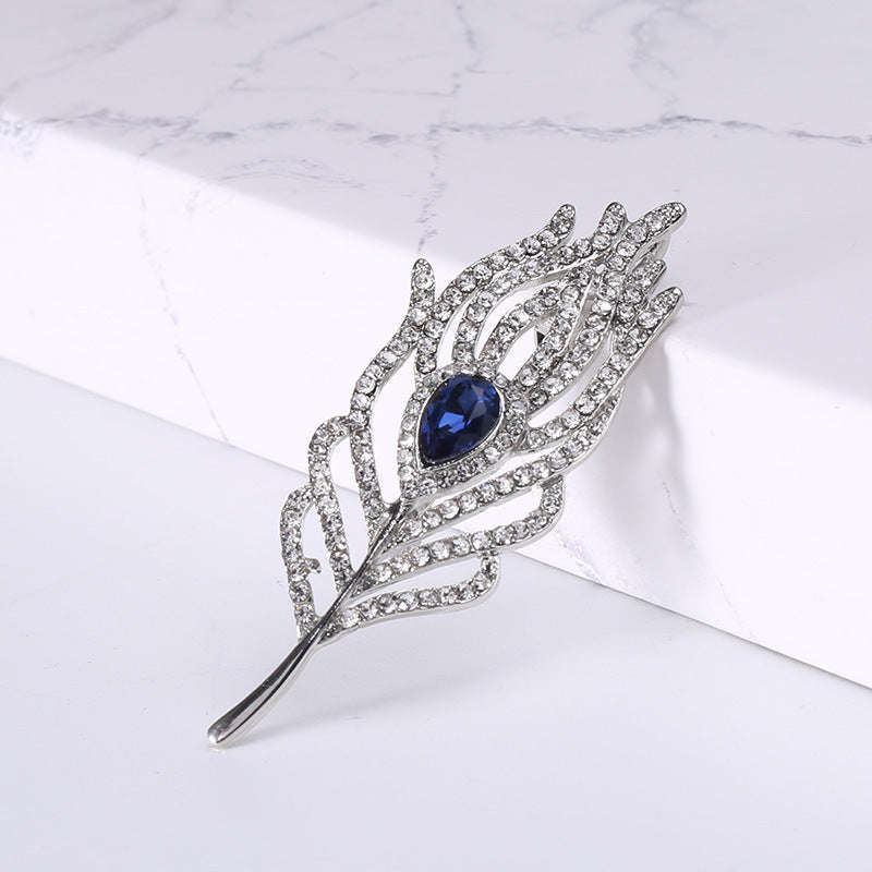 Pendant Feather Brooch Dual-purpose Pin Brooch Orazek UK Ltd
