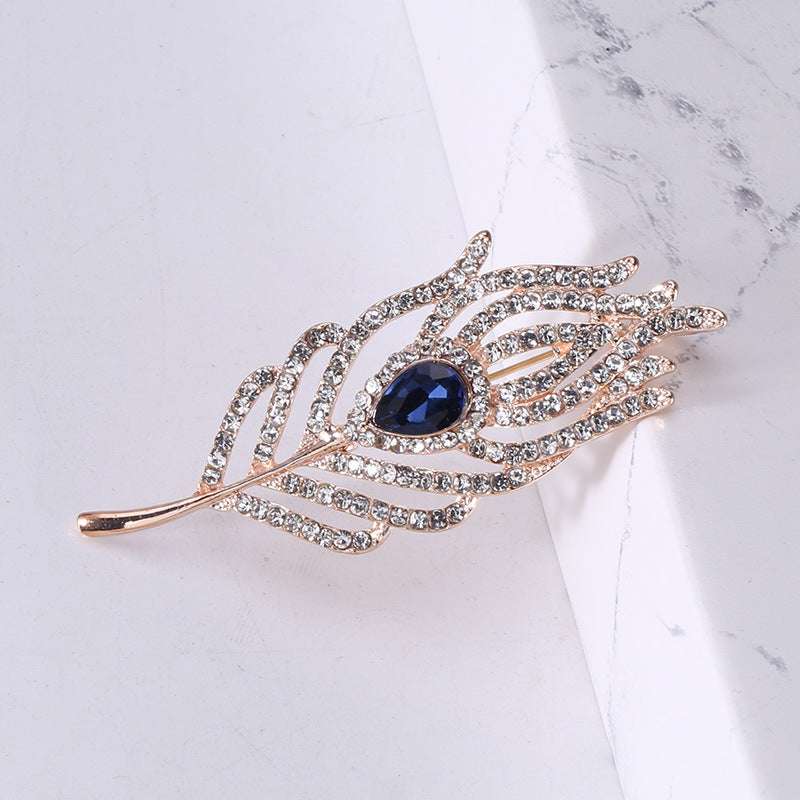Pendant Feather Brooch Dual-purpose Pin Brooch Orazek UK Ltd