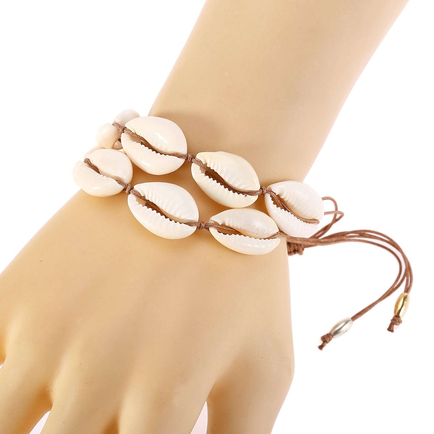 Personalized Simple Natural Shell Bracelet Hand-Woven Rope Creative Bracelet Necklace Couple Jewelry Orazek UK Ltd