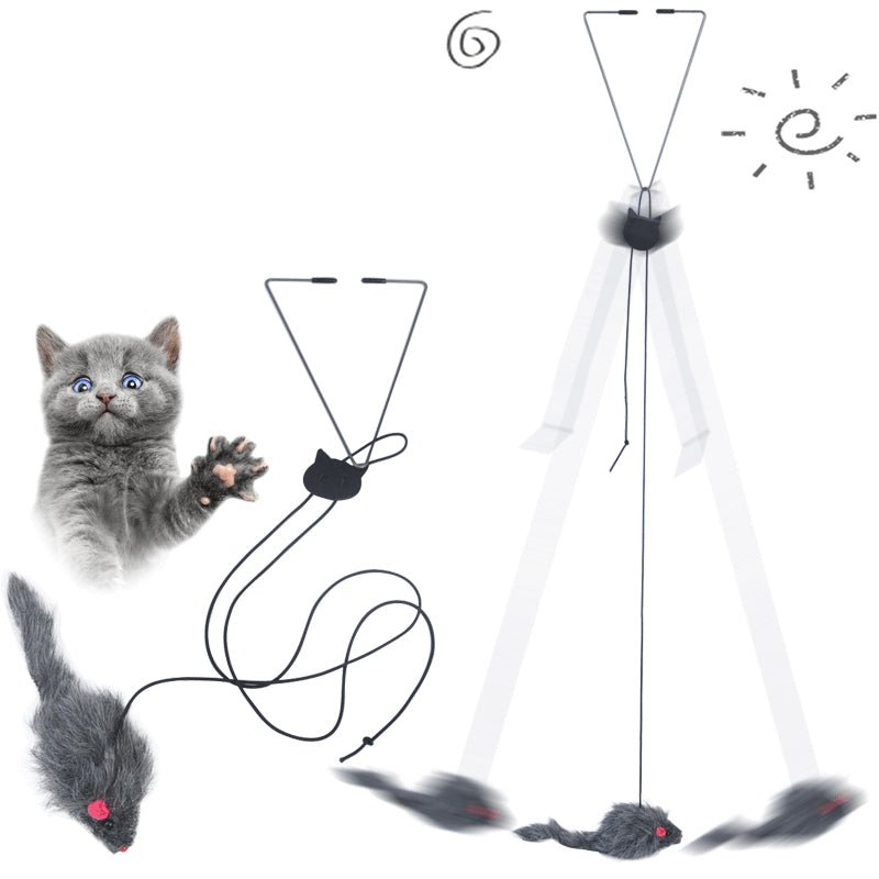 Pet Telescopic Hanging Door Small Mouse Pets Cat Toy | Orazek UK Ltd