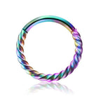 Piercing Twist Thread Round Nose Ring Nipple Ring Nose Stud Stainless Steel Earrings | Orazek UK Ltd