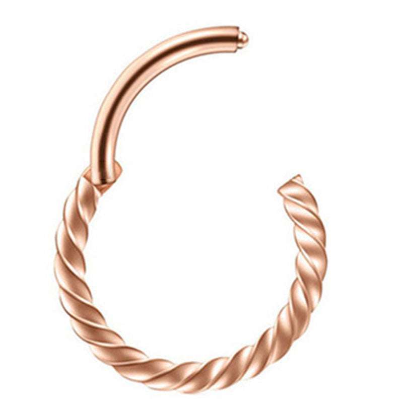 Piercing Twist Thread Round Nose Ring Nipple Ring Nose Stud Stainless Steel Earrings Orazek UK Ltd