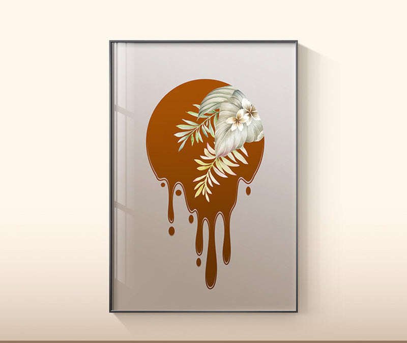 Plant Leaf Wall Art Canvas Painting | Orazek UK Ltd