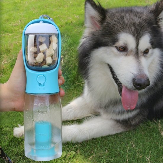 Portable Cat Dog Water Bottle Food Feeder Drinker Poop Dispenser 3 In 1 Leak-proof Multifunctional Dog Water Bottle Pet Products | Orazek UK Ltd